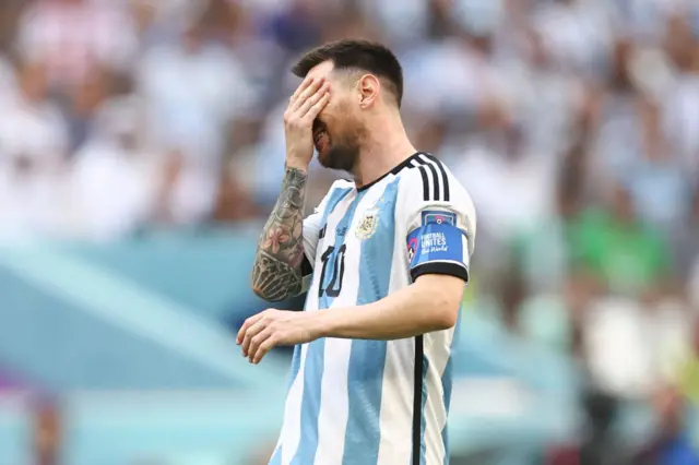 Messi üzgün