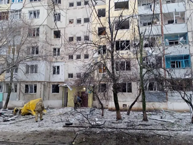 Последствия обстрела Купянска