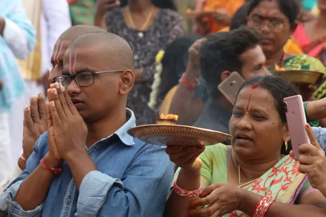 తిరుమలలో భక్తులు