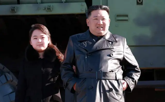 కూతురుతో కిమ్