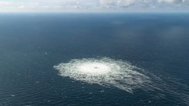 Технический газ бурлит в Балтийском море