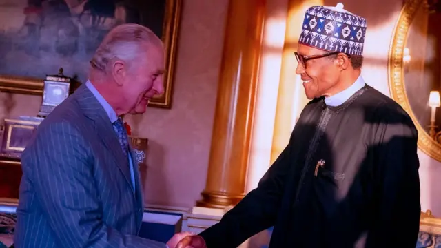 Shugaban Najeriya Muhammadu Buhari da Sarki Charles III