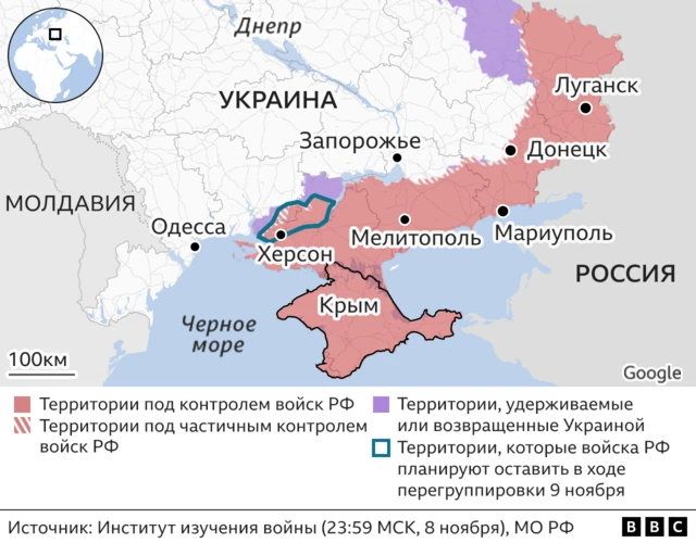 карта фронта