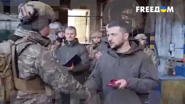 Зеленский в Бахмуте