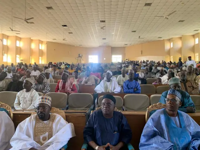Farfesa Yakubu Magaji Azare a zauren taron tunawa da marigayi Farfesa Ibrahim Yaron Yahaya