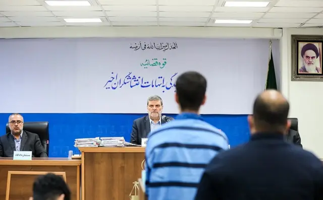 محمد قبادلو در دادگاه
