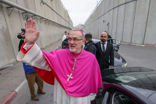البطريرك بيير باتيستا بيتسابالا في القدس