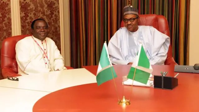 Onyeisiala Muhammadu Buhari na Bishop Mathew Kukah