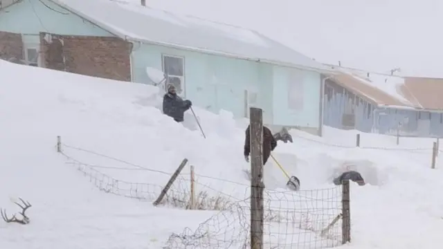 مشهد من الثلوج