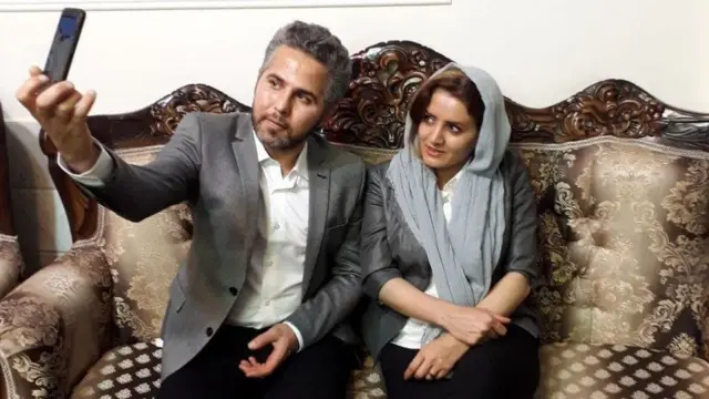 طاهره بجروانی و همسرش علی فتوحی