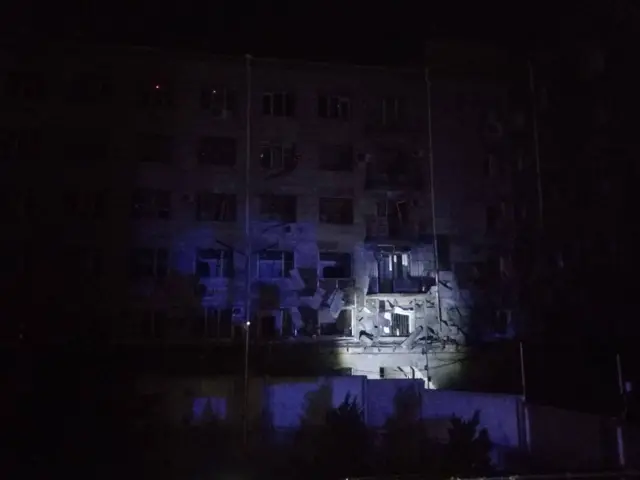 Последствия ночной атаки беспилотников на Киев