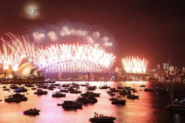 المشهد الساحرلاستقبال عام 2023 في سيدني