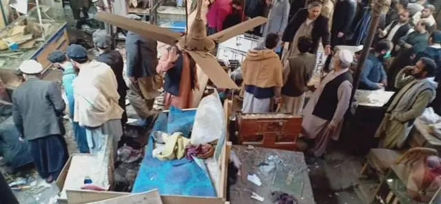انفجار در داخل بازار تبادل اسعار در ننگرهار