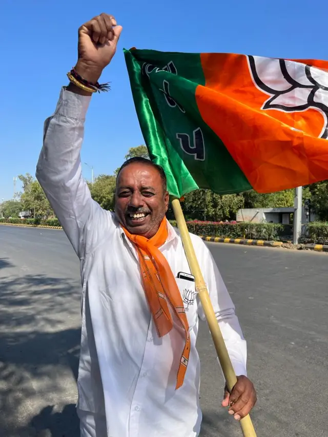 ભાજપ કાર્યકર્તાઓમાં ઉજવણીનો માહોલ છે
