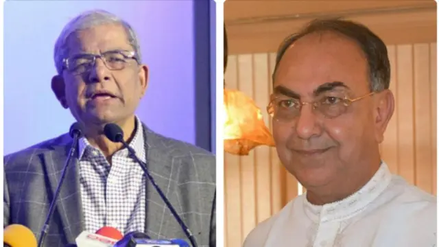 बांग्लादेश नेशनलिस्ट पार्टी के महासचिव मिर्ज़ा फ़खरुल इस्लाम आलमगीर और मिर्जा अब्बास