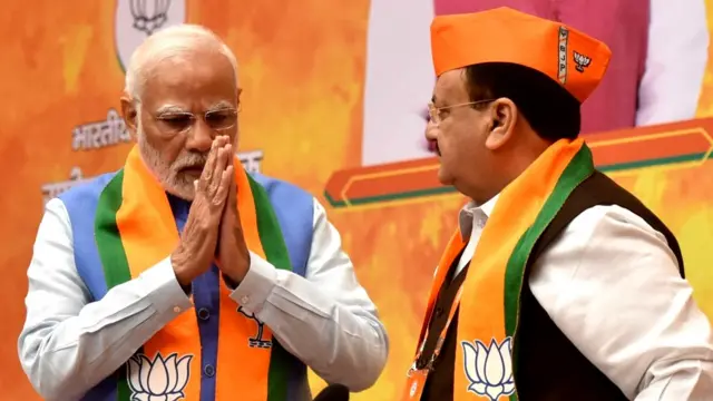 नरेंद्र मोदी और जेपी नड्डा