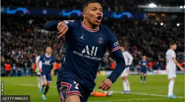 Kylian Mbappe amefunga mabao matano ya Ligi ya Mabingwa msimu huu