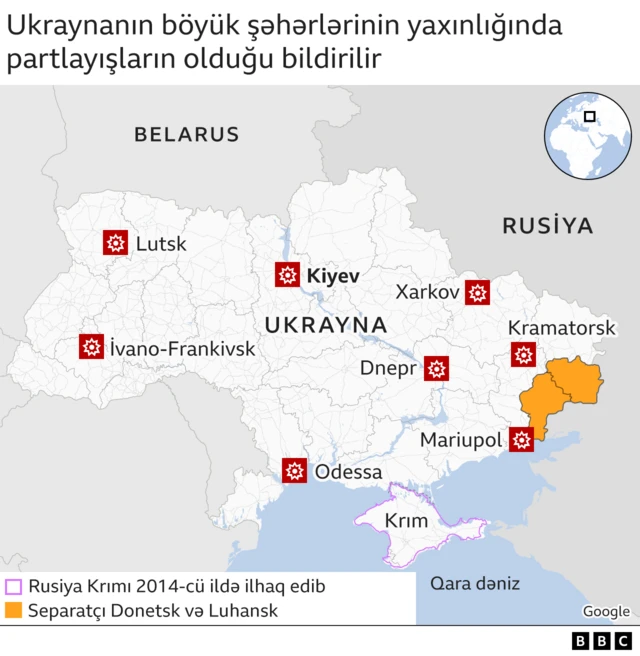 Ukrayna. xəritə, partayış