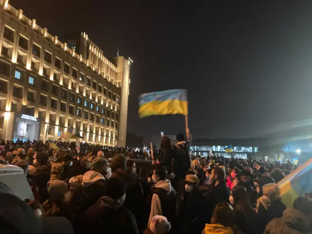 митинг за Украину в Тбилиси