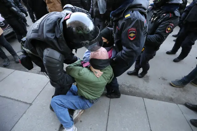 Протесты в Петербурге