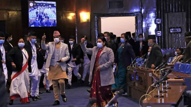 संसदमा एमाले अवरोध