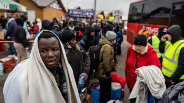 Nigerian students in Ukraine