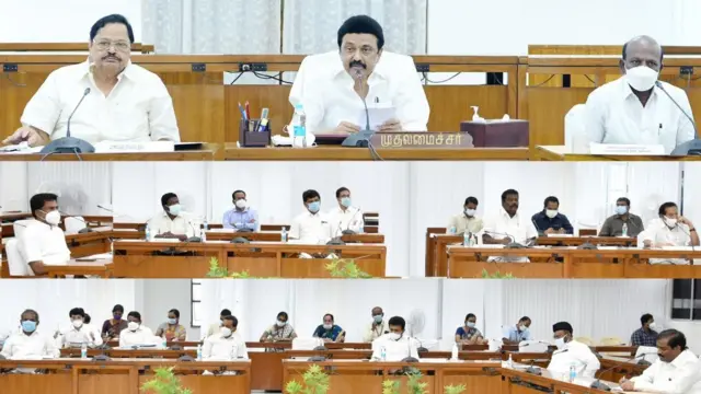 சென்னையில் நடைபெற்ற அனைத்து கட்சி தலைவர்கள் கூட்டத்தின் புகைப்படம்.