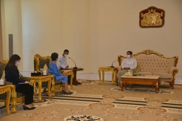 စစ်ကောင်စီဥက္ကဋ္ဌကို တာဝန်ပြီးဆုံးလို့ ပြန်မယ့် ထိုင်းသံအမတ် သွားရောက်တွေ့ဆုံ