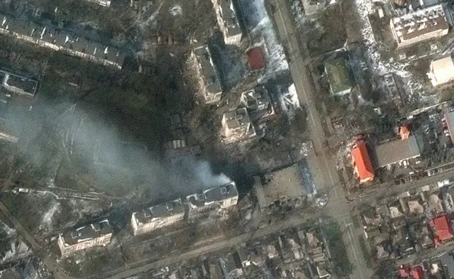 То же самое место 12 марта 2022 года
