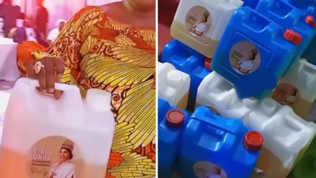 Jarkokin man fetur din da aka raba wa 'yan biki
