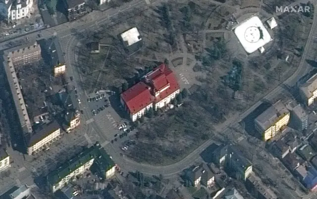 Спутниковый снимок Мариуполя