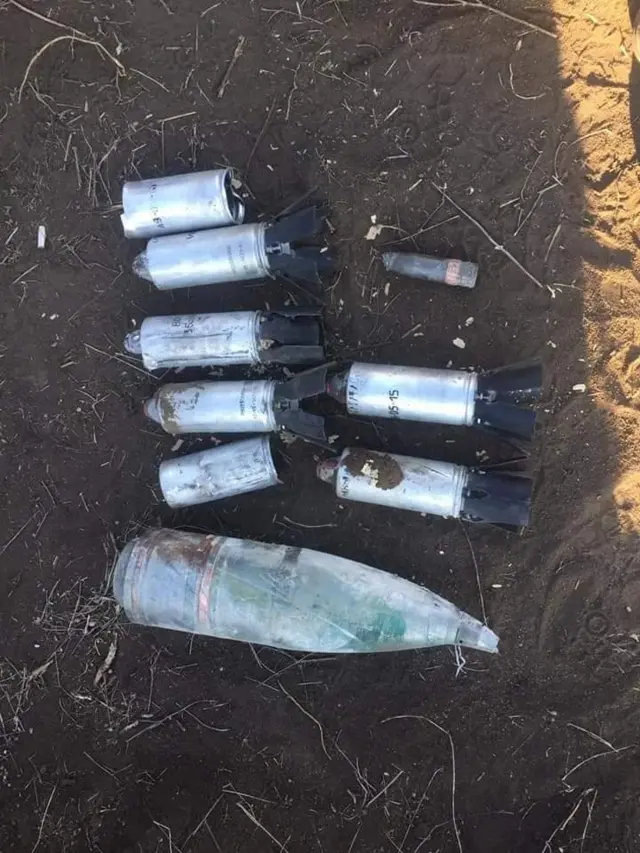 залишки снарядів