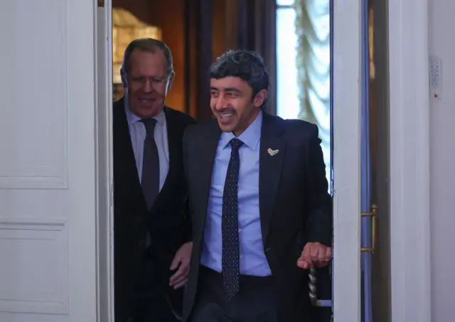 وزيرا خارجية الإمارات وروسيا