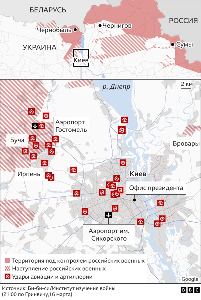 карта боев