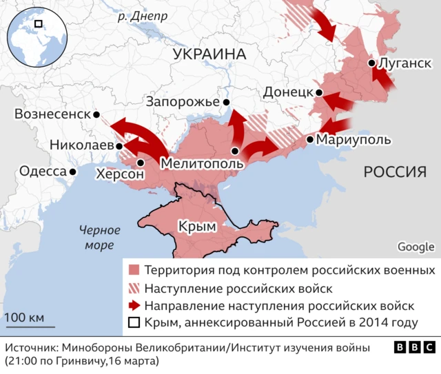 карта боев
