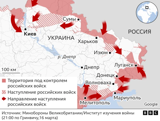 карта боев