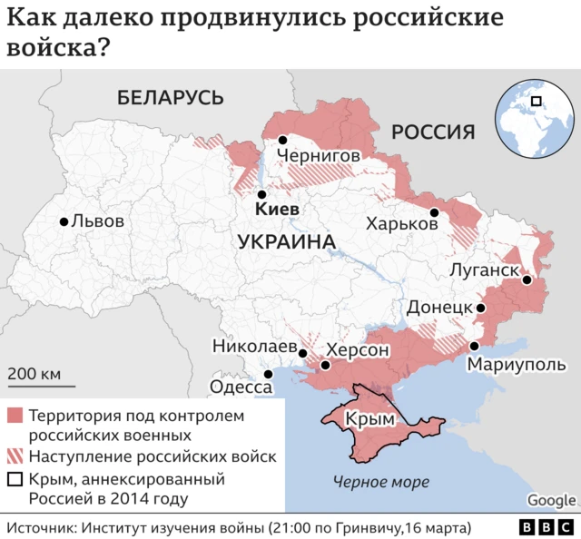 карта боев