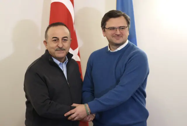 Dmytro Kuleba ve Dışişleri Bakanı Mevlüt Çavuşoğlu