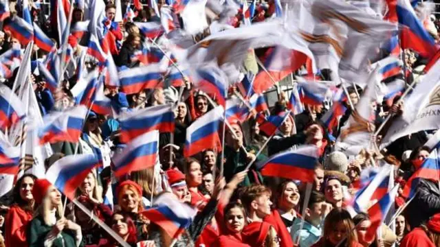 Moskova'da Kırım'ın ilhakı yıldönümü etkinliği