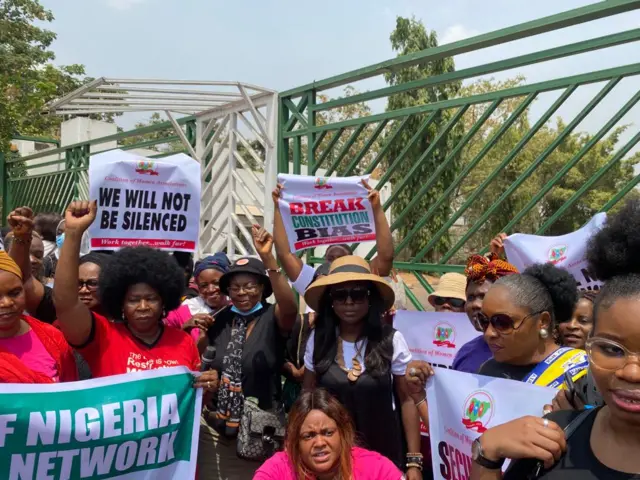 Women protest