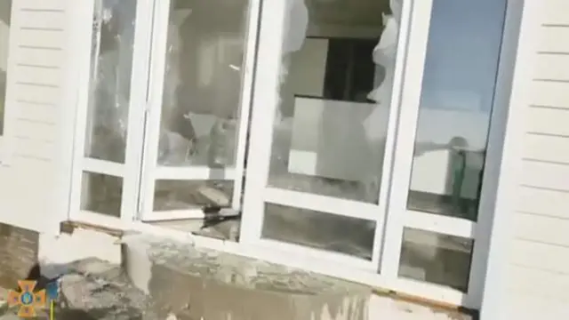 Odessa'da bombalanan bina