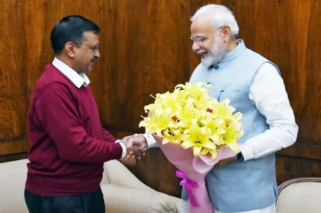 पीएम मोदी और दिल्ली के सीएम अरविंद केजरीवाल की फ़ाइल फ़ोटो