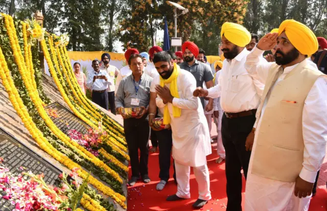 ਭਗਤ ਸਿੰਘ ਦੇ ਪਿੰਡ ਪੁਹੰਚੇ ਮੁੱਖ ਮੰਤਰੀ ਭਗਵੰਤ ਮਾਨ