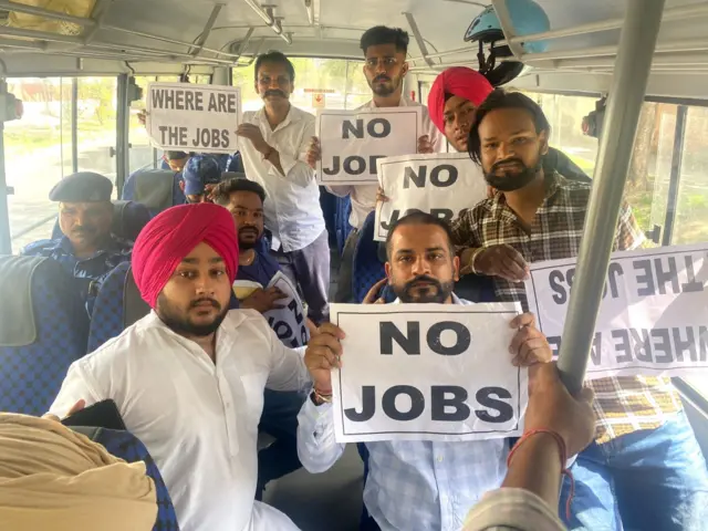 ਕਾਂਗਰਸ ਦੇ ਯੁਵਾ ਮੈਂਬਰਾਂ ਦਾ ਪ੍ਰਦਰਸ਼ਨ