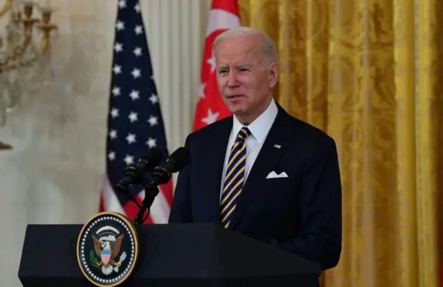 ABD Başkanı Joe Biden konuşuyor