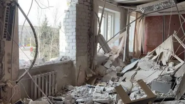 Luhansk regional military leader Serhiy Haidai says a kindergarten was hit in Lysychansk