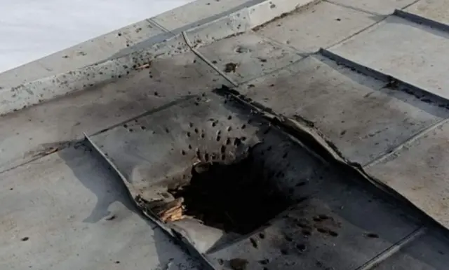 RRoketi ilitoboa shimo kwenye paa la yeshiva ya Kiyahudi huko Kharkiv