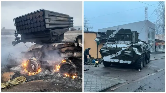 Знищена техніка з позначкою Z