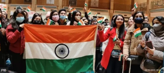 यूक्रेन से आए भारतीय