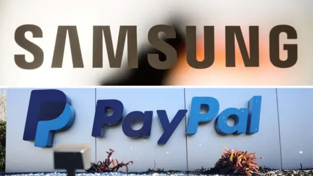 Foto of Samsung and PayPal